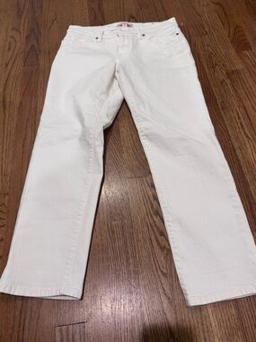 NWT Lucky Brand sweet crop white jeans